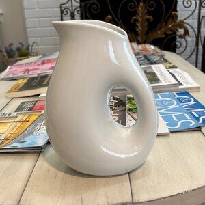Tag White Porcelain Pitcher, Like New